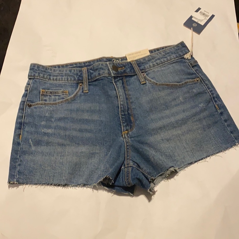 High rise shortie shorts